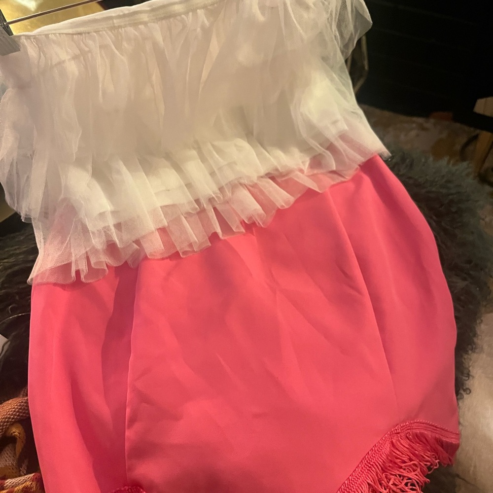Lelis sz med new with tags white tulle top